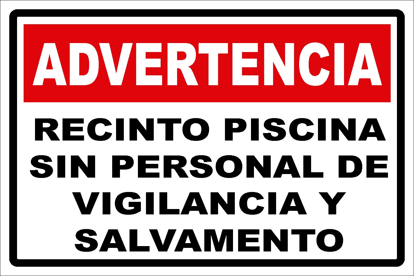 Piscina sin salvavidas